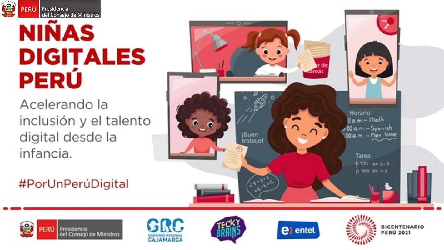 PCM inicia el Programa “Niñas Digitales Perú” que busca que más mujeres participen en tecnología y carreras STEAM.