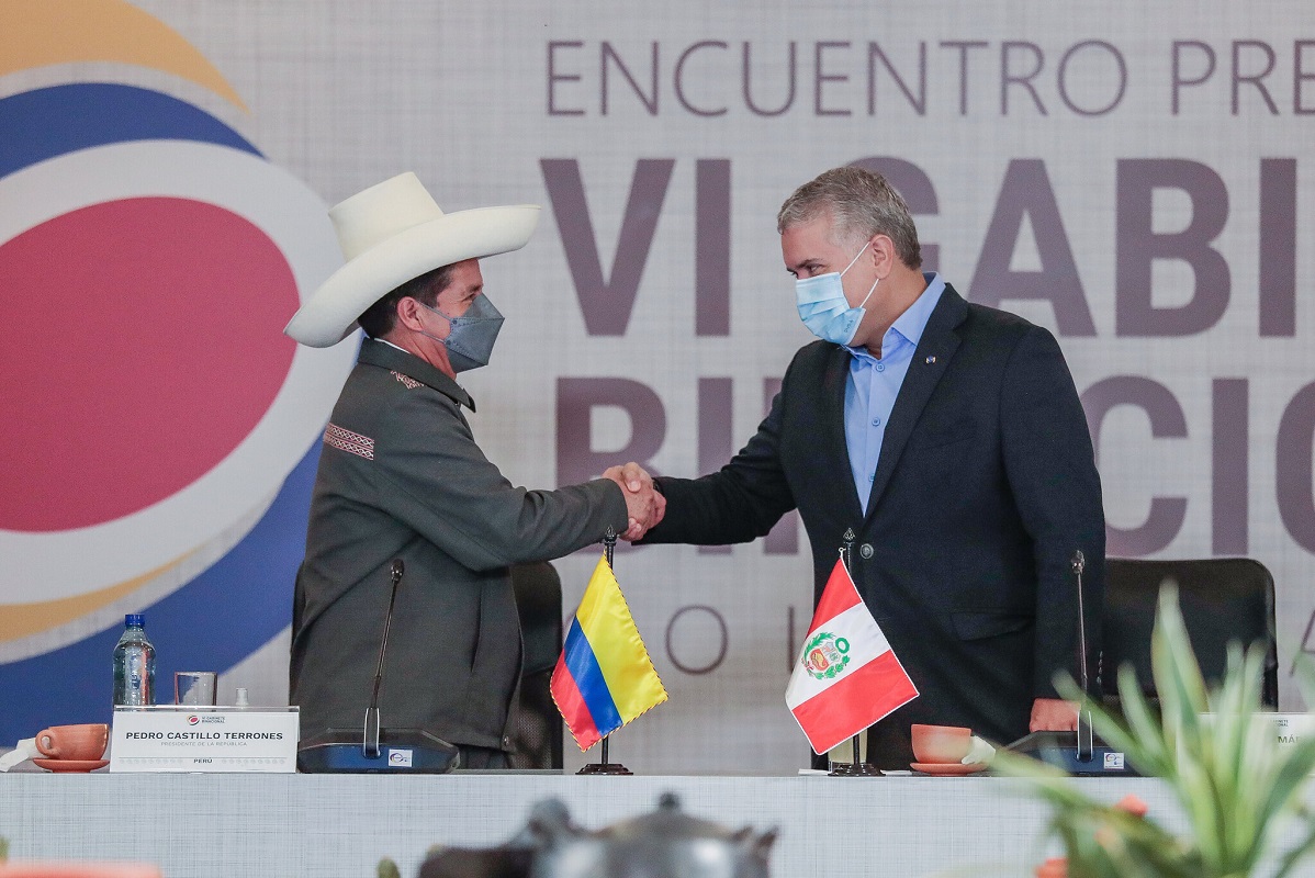 Desde Colombia presidente peruano Pedro Castillo, invitó a empresarios de colombia y de todo el mundo a invertir en Perú.