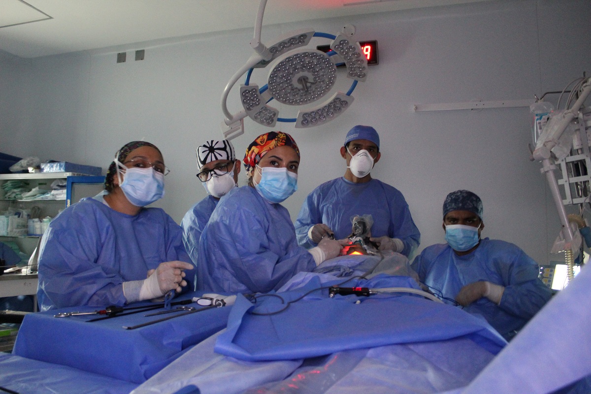 Médicos de EsSalud mediante cirugía endoscópica de tiroides por abordaje vestibular TOETVA extraen tumor de paciente mujer en el sabogal.
