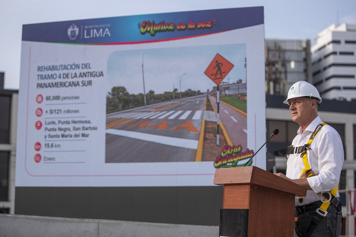 Por aniversario de Lima alcalde Jorge Muñoz presentó su balance de gestión a sus 1,100 días de gestión municipal.