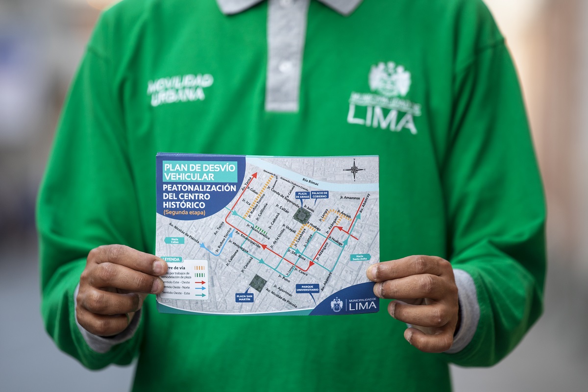 Desde este lunes 31 el centro histórico de Lima tendrá un nuevo plan vehicular, por las nuevas obras de peatonalización.