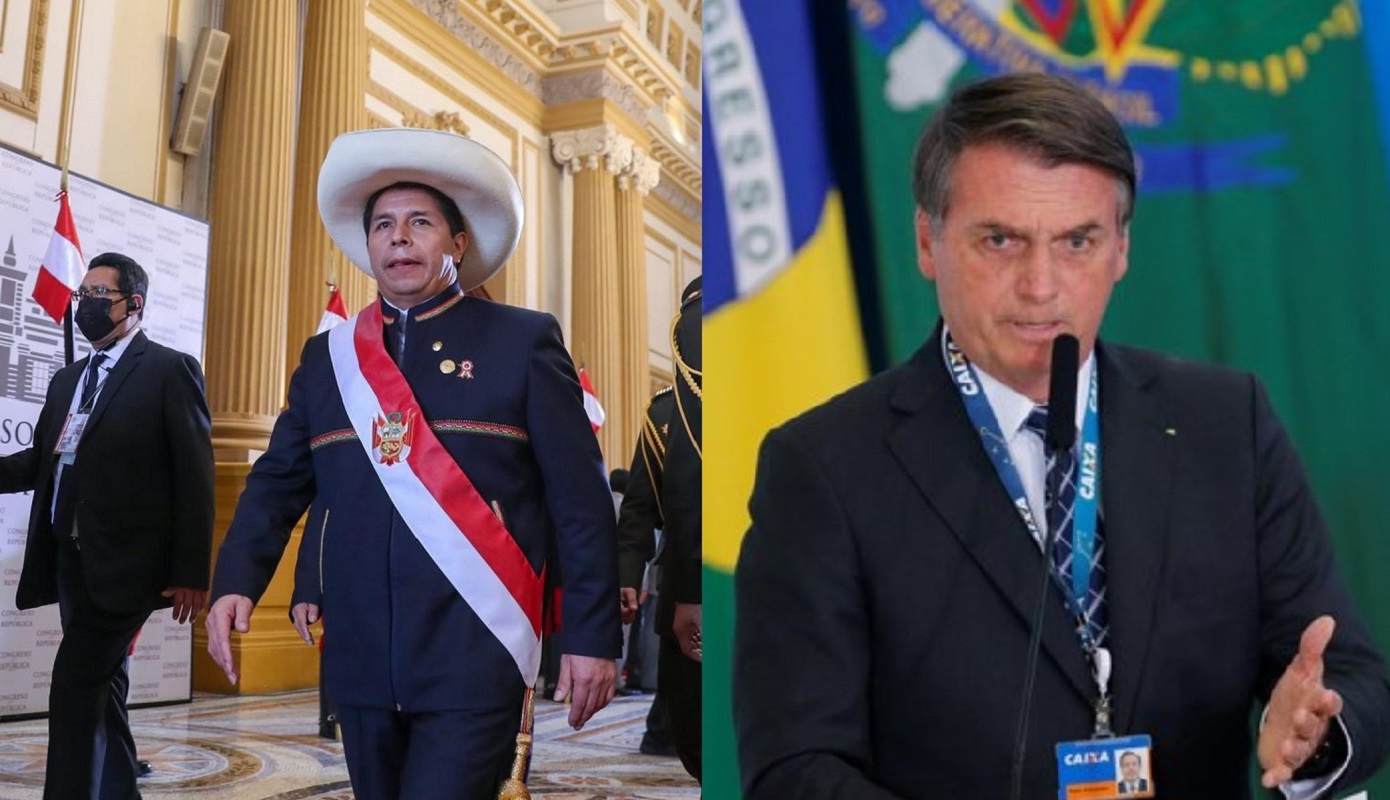 Los jefes de Estado Pedro Castillo y Jair Bolsonaro, sostendrá hoy un encuentro en Porto Velho, estado de Rondonia - Brasil.