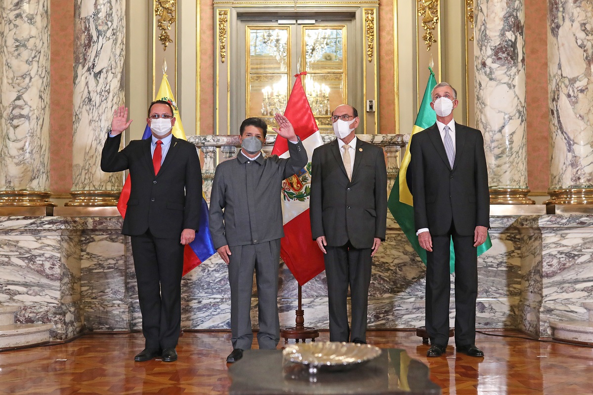 Jefe de Estado, Pedro Castillo, recibió las cartas credenciales de los embajadores de Venezuela, Brasil, Portugal y Australia.