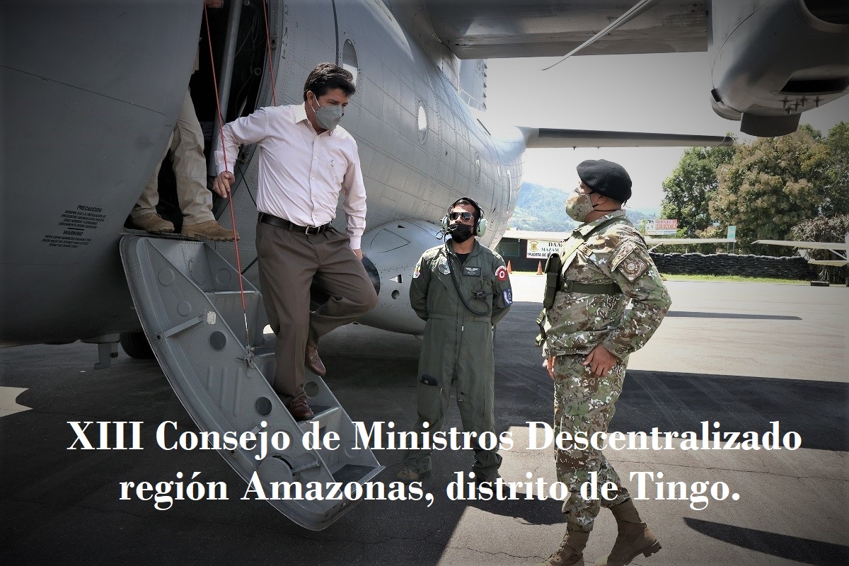 AVANCE: Hoy se desarrollará el XIII Consejo de Ministros Descentralizado en la región Amazonas distrito de Tingo.