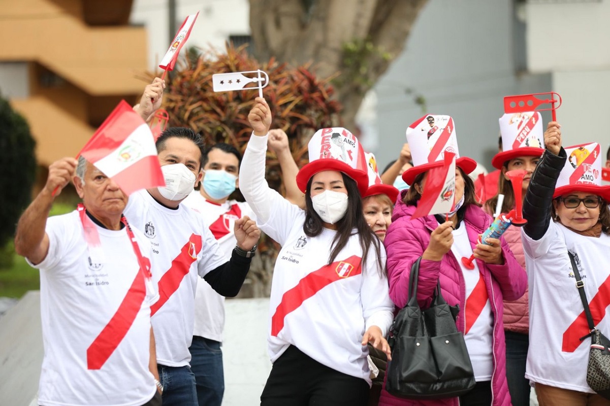 Perú vs. Australia: Vecinos de San Isidro disfrutarán de la transmisión del repechaje a Qatar 2022 en pantallas gigantes.