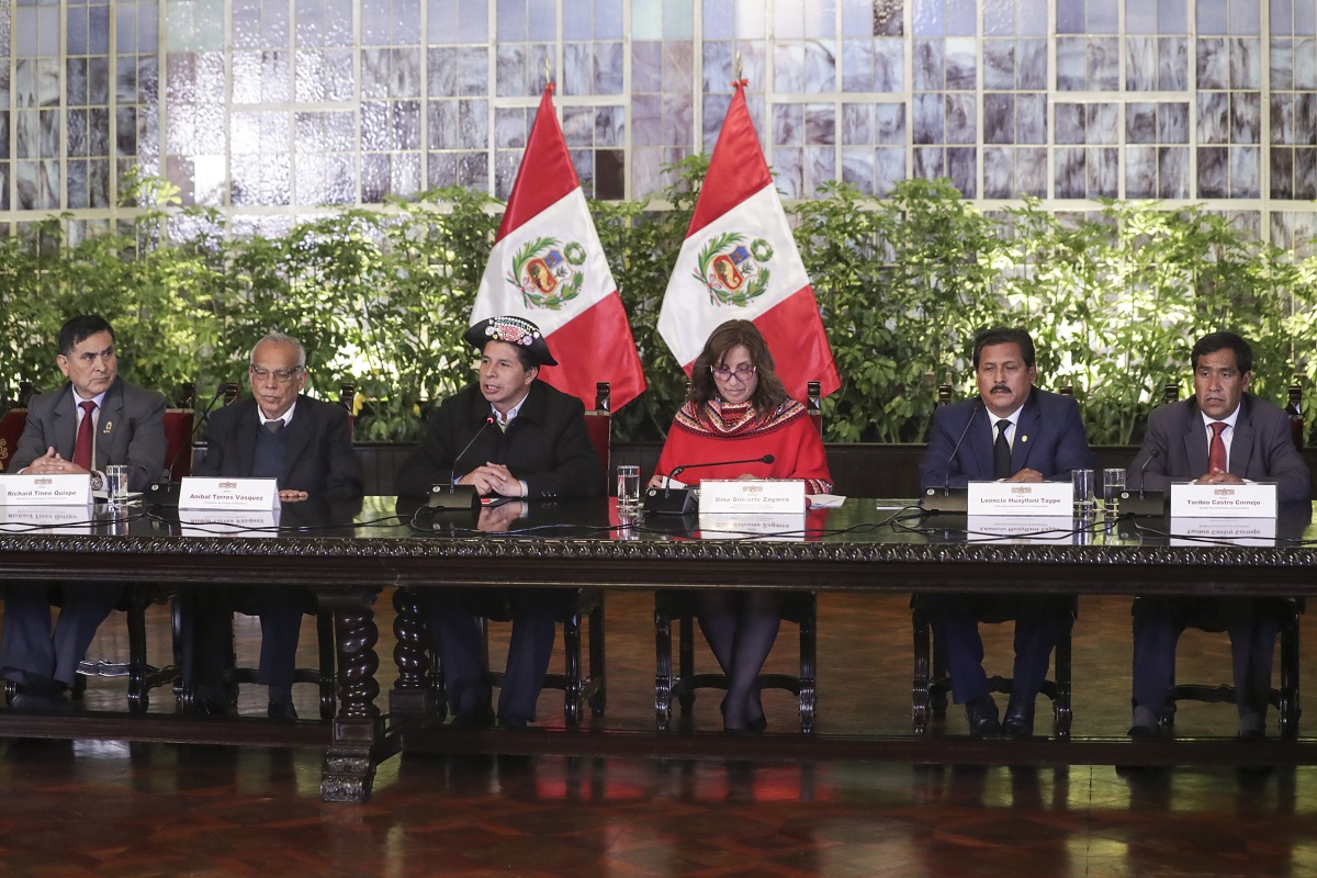 Reafirmamos el compromiso como gobierno para desarrollar proyectos de impacto en beneficio para Huancavelica, afirmó presidente Castillo.