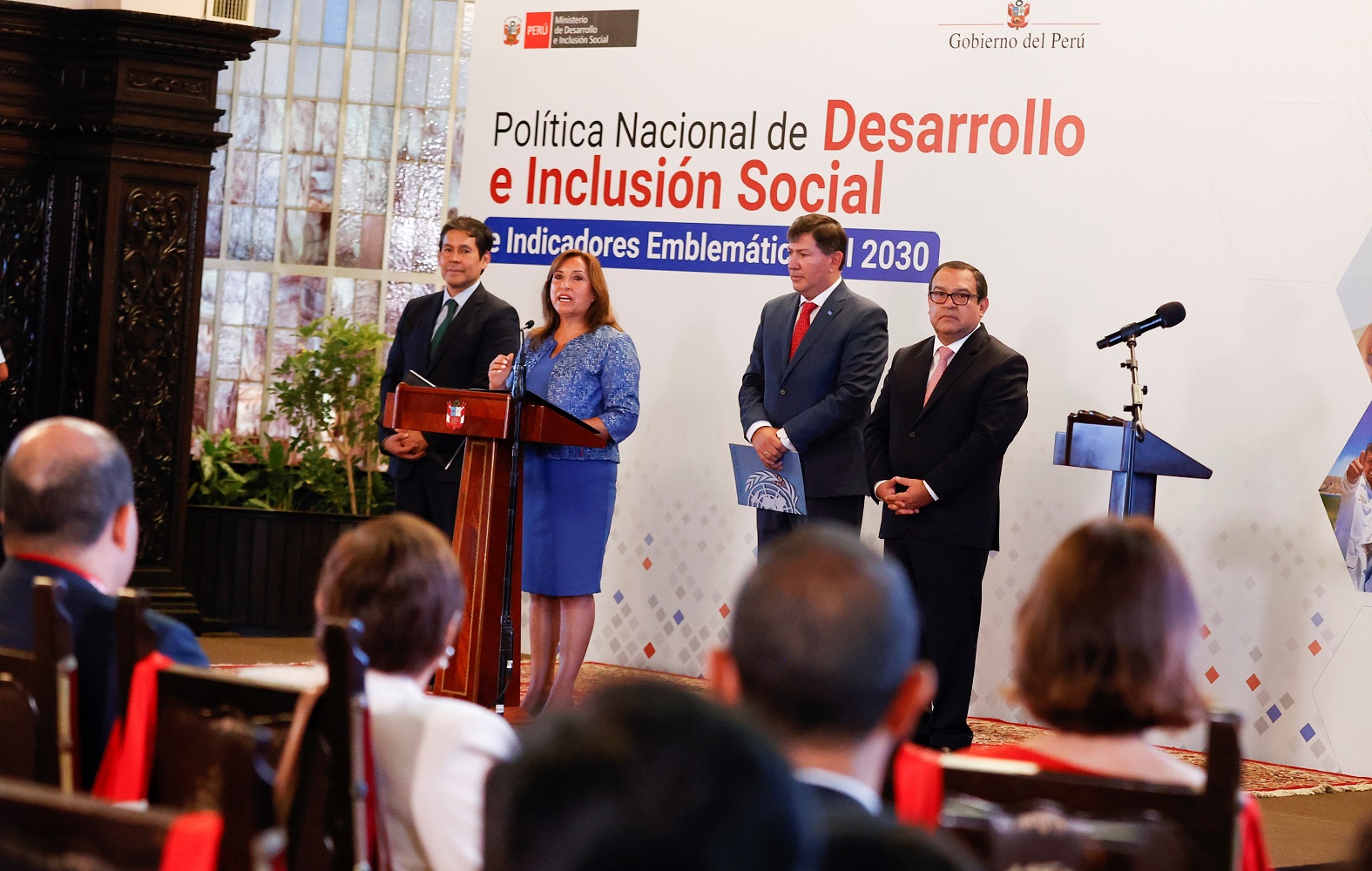 Gobierno lanza Política Nacional de Desarrollo e Inclusión Social al 2030, atenderemos la pobreza en forma multidimensional, indicó la mandataria Boluarte.