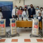 Instituto Nacional de Rehabilitación recibe donación cinco equipos médicos laser para terapia, de La Iglesia de Jesucristo.