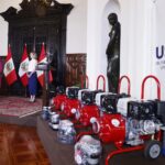 USAID entrega 12 motobombas para zonas inundadas, cruzada “Con Punche Perú Solidario”, firme con el liderazgo de mandataria Boluarte.